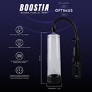 Camtoyz Optimus Boostia Penis Pump Clear - easy to use vacuum enhancement tool for firmer erections.
