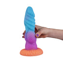 Camtoyz Splash Dildo Nova Silicone Multi-Color with tentacle-inspired design and vibrant colors.