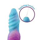 Camtoyz Splash Dildo Nova Silicone Multi-Color with squirt function showcasing its tentacle-inspired design.