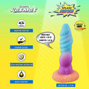 Camtoyz Splash Dildo Nova Silicone Multi-Color showing details like squirting function and premium silicone design.