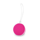 Intimina LASELLE Large 48 g Weighted Kegel Exerciser in vibrant pink color with white cord.