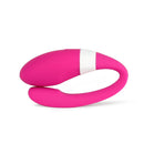 Intimina KALIA Couples Massager in bright pink, designed for enhanced pleasure during intimate moments.