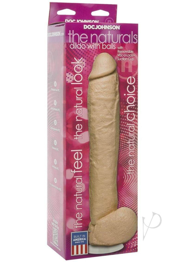 Doc Johnson's The Naturals The Dong With Balls 12 inches in original packaging