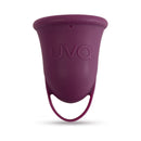 Uva Cup B Reusable Silicone Menstrual Cup Set in purple, designed for comfort and heavy flow protection.