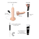 Strap-on-me Squirting Cum Realistic Dildo Large Vanilla features G & P spot stimulation and easy refill system.