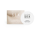 Bijoux Indiscrets Slow Sex Massage Candle packaging and candle, designed for sensual, intimate experiences.