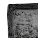 Splash Blanket The OG Waterproof Blanket Medium Black shown from above with plush texture and black color.