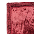 Splash Blanket The OG Medium Waterproof Throw Moon Blood in rich red color with plush texture.