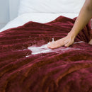 Splash Blanket The OG Medium Waterproof Throw Moon Blood showcasing waterproof protection from spills.
