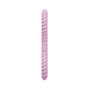 Tentra Cor Unicorn Horn Double-ended Vibrating Dildo Pink featuring a spiraled design and dual motors for enhanced pleasure.