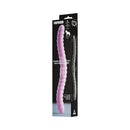 Tentra Cor Unicorn Horn Double-ended Vibrating Dildo Pink in its packaging, showcasing a playful design and dual stimulation features.