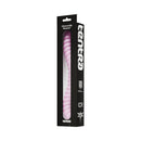 Tentra Cor Unicorn Horn Double-ended Vibrating Dildo Pink packaging displayed against a white background.
