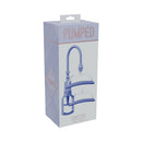 Pumped Manual Vulva Pump Lavender packaging showcasing suction system for intimate pleasure.