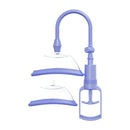 Pumped Manual Vulva Pump Lavender featuring two cups and a squeeze bulb for enhanced sensation and control.