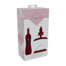 Pumped Vulva and Breast Pump With Tongue Stimulator Red packaging showcasing automatic and rechargeable features.