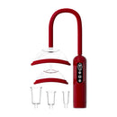 Pumped Automatic Vulva Breast and Nipple Pump Red with two cup sizes for enhanced sensitivity and arousal.