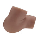 Xkin Clara Vossin Dual Entry Vibrating Masturbator Brown, ultra-soft design for enhanced pleasure.