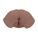 Xkin Bodyforms Eve Rhodes Dual Entry Vibrating Masturbator showcasing dual openings for immersive stimulation.