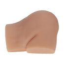 Xkin Nina Vale Dual Entry Vibrating Masturbator Tan side view showcasing the realistic texture and shape.