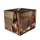 Xkin Layla Love Dual Entry Vibrating Masturbator Brown packaging showcasing the innovative design and features.