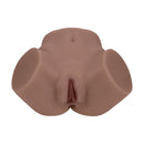 Xkin Layla Love Dual Entry Vibrating Masturbator Brown dual opening design for enhanced stimulation