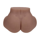 Xkin Layla Love Dual Entry Vibrating Masturbator Brown featured in a realistic lifelike design.