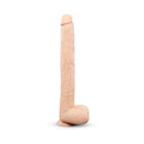 b-Vibe Bone 17 Inch Deep-Insert Dildo with Balls displaying its lifelike details and sculpted design.