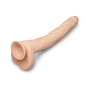 b-Vibe Bone 17 Inch Deep-Insert Dildo with Balls showcasing lifelike details and sculpted balls.