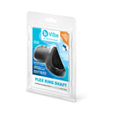 b-Vibe Flex Ring Shaft Silicone Cock Ring Ball Stretcher in packaging showcasing its features and design for enhanced support.
