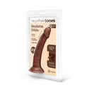 Together Toy 6.75 Inch Realistic Dildo Dark packaged with lifelike details and harness compatibility for pleasure.