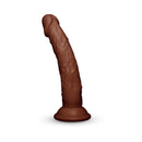 Together Toy 6.75 Inch Realistic Dildo Dark showcasing a lifelike design with detailed veining and a natural appearance.