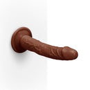 Together Toy 6.75 Inch Realistic Dildo Dark displayed against a white background for optimal visibility.