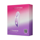 Lovense Ferri Reserve App Control Panty Vibrator Purple packaging showcasing Bluetooth remote control features.