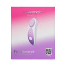 Lovense Ferri Reserve App Control Panty Vibrator Purple packaging with Bluetooth remote features.