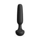 Lovense Glint Touch Responsive Vibrating Butt Plug Black showcasing its sleek design for enhanced pleasure.