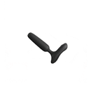 Lovense Glint Touch Responsive Vibrating Butt Plug Black on a white background.