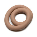 Perfect Fit Hefty Wrap 9 Inch Silicone Cock Ring Skintone displayed in a soft skintone silicone.