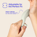Dame Hug Vibrating Couples Ring Fog showing adjustable fit and targeted vibration features for shared pleasure.