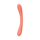 Lelo Boomerang Double Ended Vibrator Coral Red, an ergonomic toy for couples with two vibrating ends.