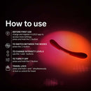 How to use Lelo Boomerang Double Ended Vibrator Plum with instructions for settings and features.