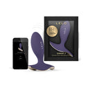 Lelo Surfer 2 Vibrating Anal Plug Cyber Purple with app and packaging, showcasing its unisex design and features.