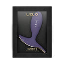 Lelo Surfer 2 Vibrating Anal Plug Cyber Purple in elegant packaging showcasing its design and features.