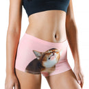 Shinesty The Right Meow Boyshort Large Light Pink featuring a playful cat design in soft light pink color.