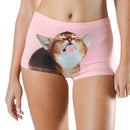 Shinesty The Right Meow Boyshort 2XL Light Pink featuring a playful cat graphic, perfect for adding charm to your underwear collection.