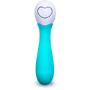 Ohmibod Lovelife Cuddle Mini G-Spot Vibrator Turquoise in sleek design with heart-shaped control panel.