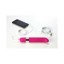 OhMiBod Freestyle G-Spot Vibrator Pink connected to smartphone for music-reactive vibrations.