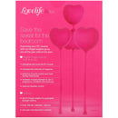 Ohmibod Lovelife Flex Kegel Exerciser 3-piece Set Pink showing three graduated weights for pelvic floor training.