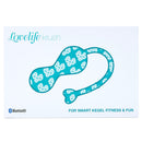OhMiBod Lovelife Krush Smart Kegel Exerciser Turquoise packaging for smart kegel fitness and fun.