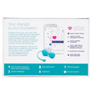 OhMiBod Lovelife Krush Smart Kegel Exerciser Turquoise with app details and features on packaging.