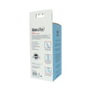 Adam & Eve Wonder Liquid Silicone Dildo Blue packaging featuring details and description of the product.